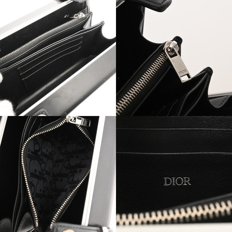 CHRISTIAN DIOR クリスチャンディオール パーソナルクラッチバッグ RIMOWAコラボ ブラック 2DRCA295TWT_H03E メンズ アルミニウム ショルダーバッグ Bランク 中古 銀蔵