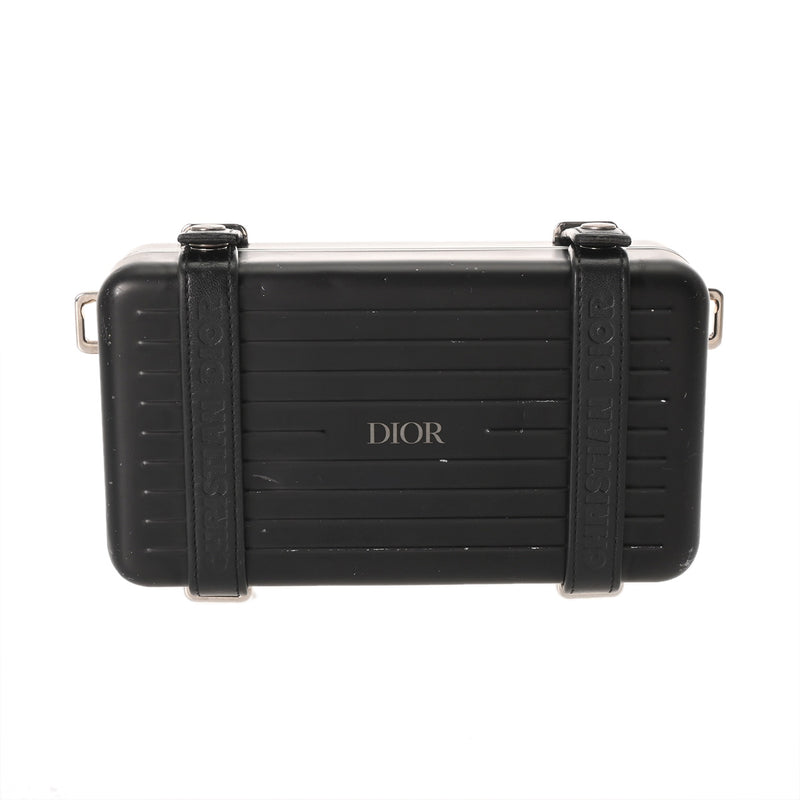 CHRISTIAN DIOR クリスチャンディオール パーソナルクラッチバッグ RIMOWAコラボ ブラック 2DRCA295TWT_H03E メンズ アルミニウム ショルダーバッグ Bランク 中古 銀蔵