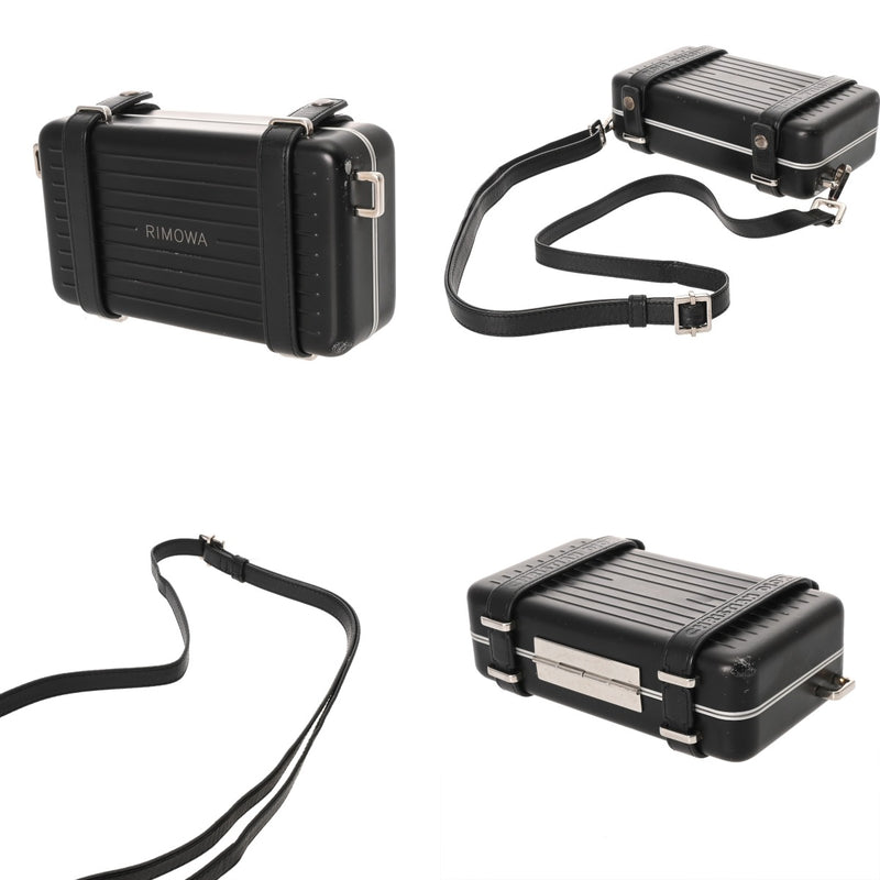 CHRISTIAN DIOR クリスチャンディオール パーソナルクラッチバッグ RIMOWAコラボ ブラック 2DRCA295TWT_H03E メンズ アルミニウム ショルダーバッグ Bランク 中古 銀蔵