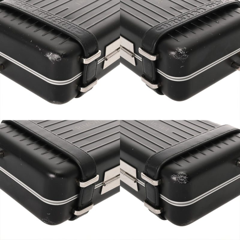 CHRISTIAN DIOR クリスチャンディオール パーソナルクラッチバッグ RIMOWAコラボ ブラック 2DRCA295TWT_H03E メンズ アルミニウム ショルダーバッグ Bランク 中古 銀蔵