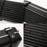 CHRISTIAN DIOR クリスチャンディオール パーソナルクラッチバッグ RIMOWAコラボ ブラック 2DRCA295TWT_H03E メンズ アルミニウム ショルダーバッグ Bランク 中古 銀蔵