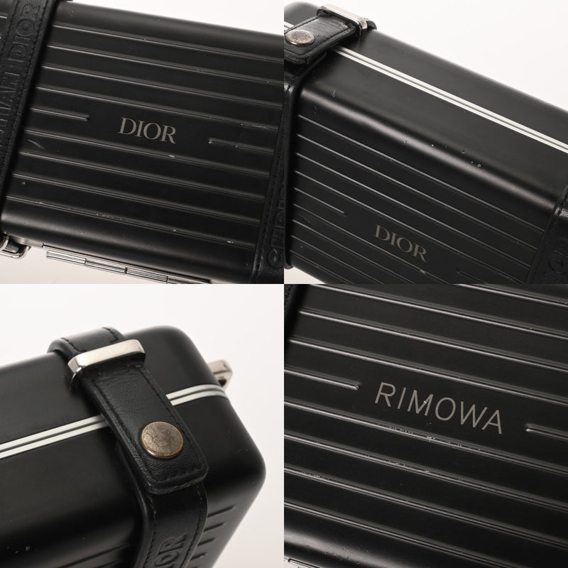 CHRISTIAN DIOR クリスチャンディオール パーソナルクラッチバッグ RIMOWAコラボ ブラック 2DRCA295TWT_H03E メンズ アルミニウム ショルダーバッグ Bランク 中古 銀蔵