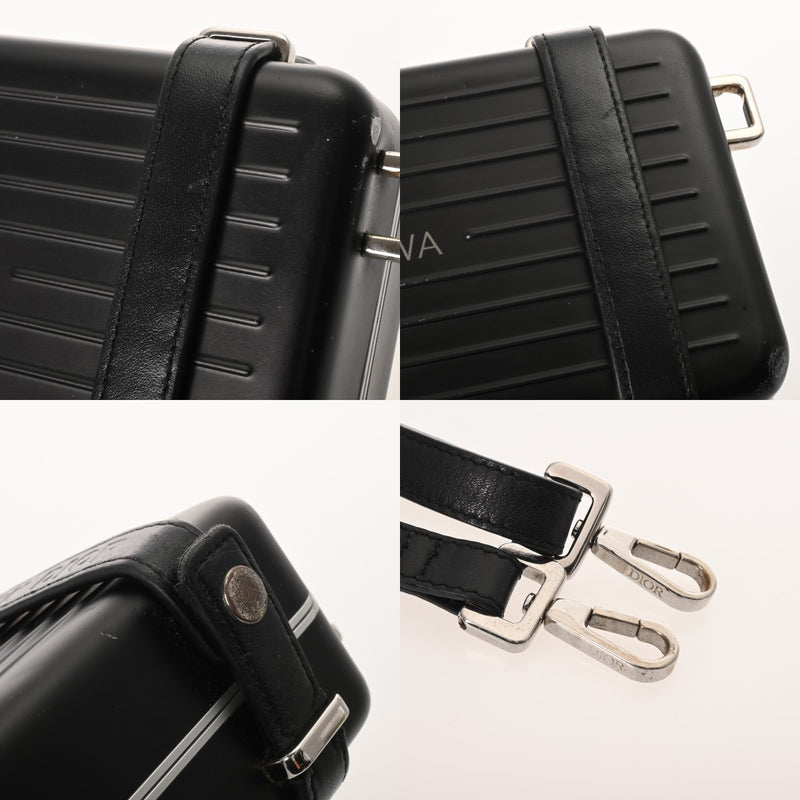 CHRISTIAN DIOR クリスチャンディオール パーソナルクラッチバッグ RIMOWAコラボ ブラック 2DRCA295TWT_H03E メンズ アルミニウム ショルダーバッグ Bランク 中古 銀蔵