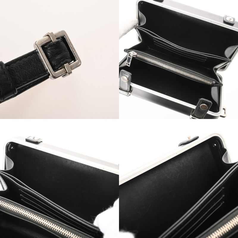 CHRISTIAN DIOR クリスチャンディオール パーソナルクラッチバッグ RIMOWAコラボ ブラック 2DRCA295TWT_H03E メンズ アルミニウム ショルダーバッグ Bランク 中古 銀蔵