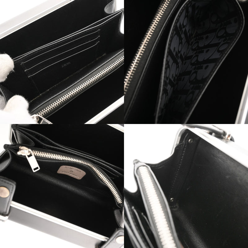 CHRISTIAN DIOR クリスチャンディオール パーソナルクラッチバッグ RIMOWAコラボ ブラック 2DRCA295TWT_H03E メンズ アルミニウム ショルダーバッグ Bランク 中古 銀蔵