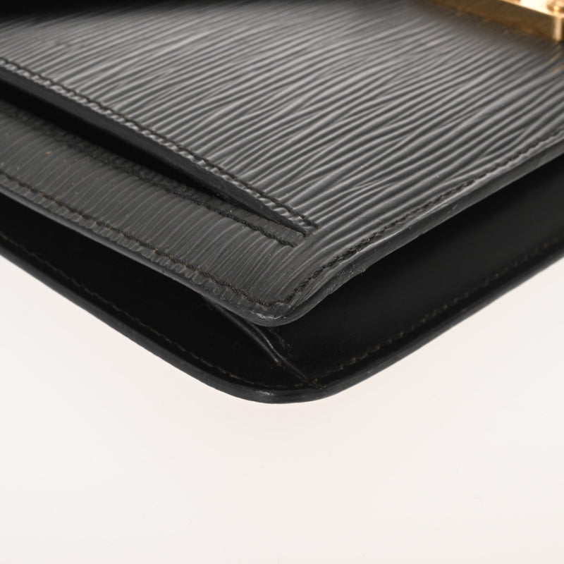 LOUIS VUITTON ルイヴィトン エピ セリエドラゴンヌ ノワール M52612 メンズ レザー セカンドバッグ Bランク 中古 銀蔵