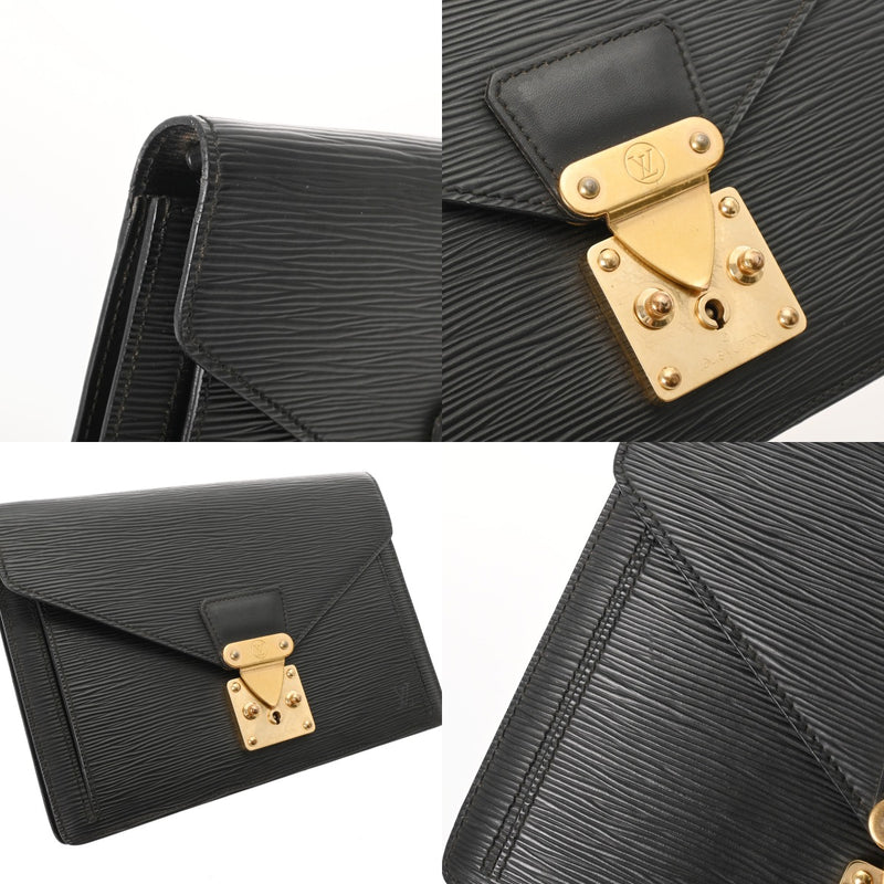 LOUIS VUITTON ルイヴィトン エピ セリエドラゴンヌ ノワール M52612 メンズ レザー セカンドバッグ Bランク 中古 銀蔵