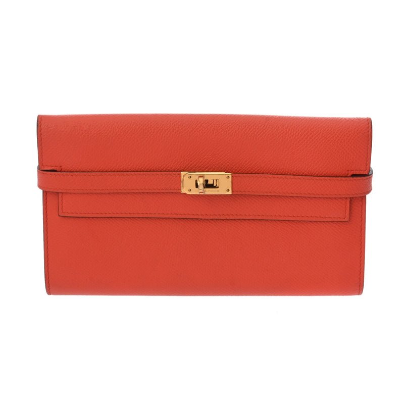 HERMES エルメス ケリーウォレット カプシーヌ X刻印(2016年頃) レディース ヴォーエプソン 長財布 ABランク 中古 銀蔵