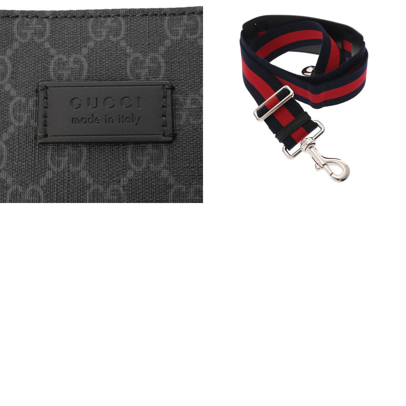 GUCCI グッチ GGスプリーム 2WAY トートバッグ ブラック 495559 メンズ GGスプリームキャンバス トートバッグ 新同 中古 銀蔵