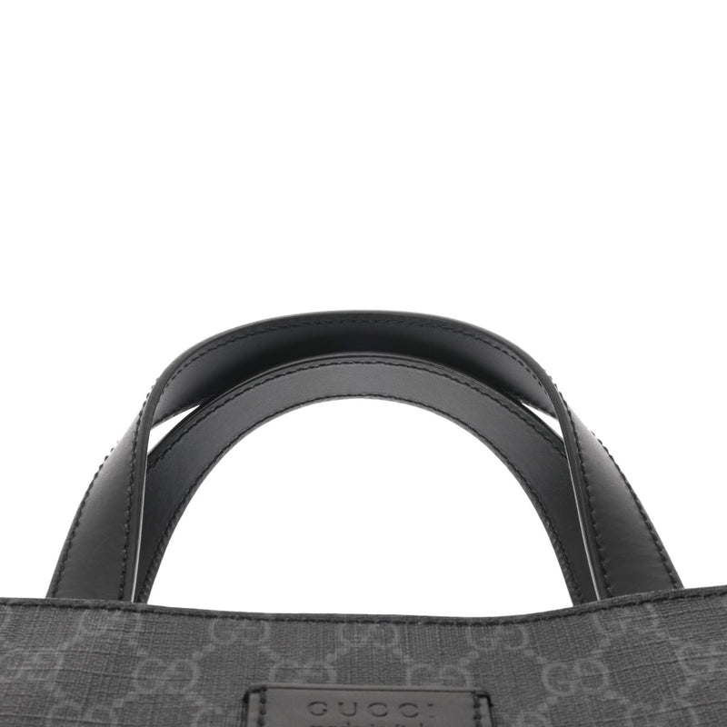 GUCCI グッチ GGスプリーム 2WAY トートバッグ ブラック 495559 メンズ GGスプリームキャンバス トートバッグ 新同 中古 銀蔵