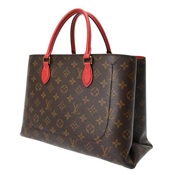LOUIS VUITTON ルイヴィトン モノグラム フラワートート 2WAY コクリコ M43553 レディース モノグラムキャンバス ハンドバッグ Bランク 中古 銀蔵