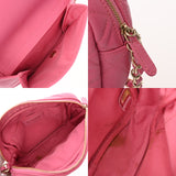 CHANEL シャネル マトラッセ チェーンショルダー ピンク レディース キャビアスキン ショルダーバッグ ABランク 中古 銀蔵