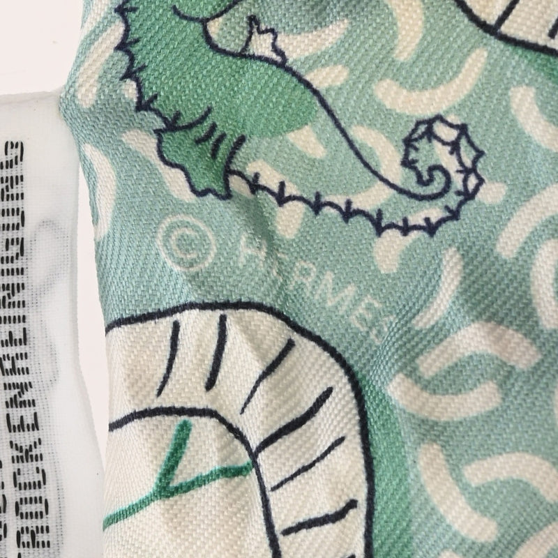 HERMES エルメス ツイリー SPLASH PARK ライトブルー系/マルチカラー レディース シルク100％ スカーフ ABランク 中古 銀蔵