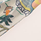 HERMES エルメス ツイリー SPLASH PARK ライトブルー系/マルチカラー レディース シルク100％ スカーフ ABランク 中古 銀蔵