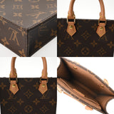 LOUIS VUITTON ルイヴィトン モノグラム プティット サックプラ 旧型 2WAY ブラウン M69442 レディース モノグラムキャンバス ハンドバッグ Aランク 中古 銀蔵