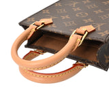 LOUIS VUITTON ルイヴィトン モノグラム プティット サックプラ 旧型 2WAY ブラウン M69442 レディース モノグラムキャンバス ハンドバッグ Aランク 中古 銀蔵