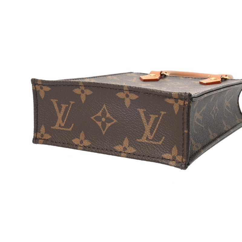LOUIS VUITTON ルイヴィトン モノグラム プティット サックプラ 旧型 2WAY ブラウン M69442 レディース モノグラムキャンバス ハンドバッグ Aランク 中古 銀蔵