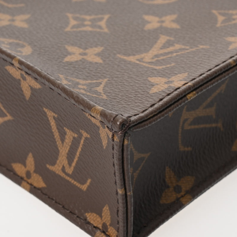 LOUIS VUITTON ルイヴィトン モノグラム プティット サックプラ 旧型 2WAY ブラウン M69442 レディース モノグラムキャンバス ハンドバッグ Aランク 中古 銀蔵