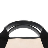 BALENCIAGA バレンシアガ ネイビーカバス XS 2WAY ホワイト/ブラック 390346 レディース キャンバス レザー ハンドバッグ Aランク 中古 銀蔵
