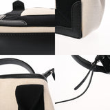 BALENCIAGA バレンシアガ ネイビーカバス XS 2WAY ホワイト/ブラック 390346 レディース キャンバス レザー ハンドバッグ Aランク 中古 銀蔵
