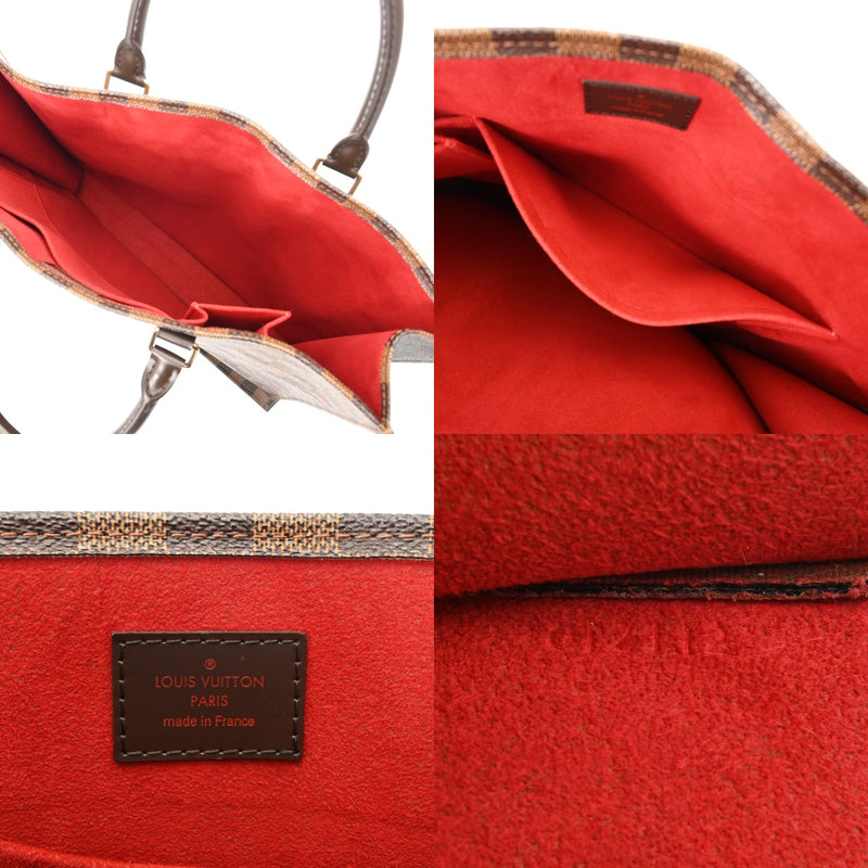 LOUIS VUITTON ルイヴィトン ダミエ サックプラ ブラウン N51140 ユニセックス ダミエキャンバス トートバッグ ABランク 中古 銀蔵