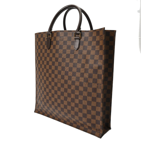 LOUIS VUITTON ルイヴィトン ダミエ サックプラ ブラウン N51140 ユニセックス ダミエキャンバス トートバッグ ABランク 中古 銀蔵