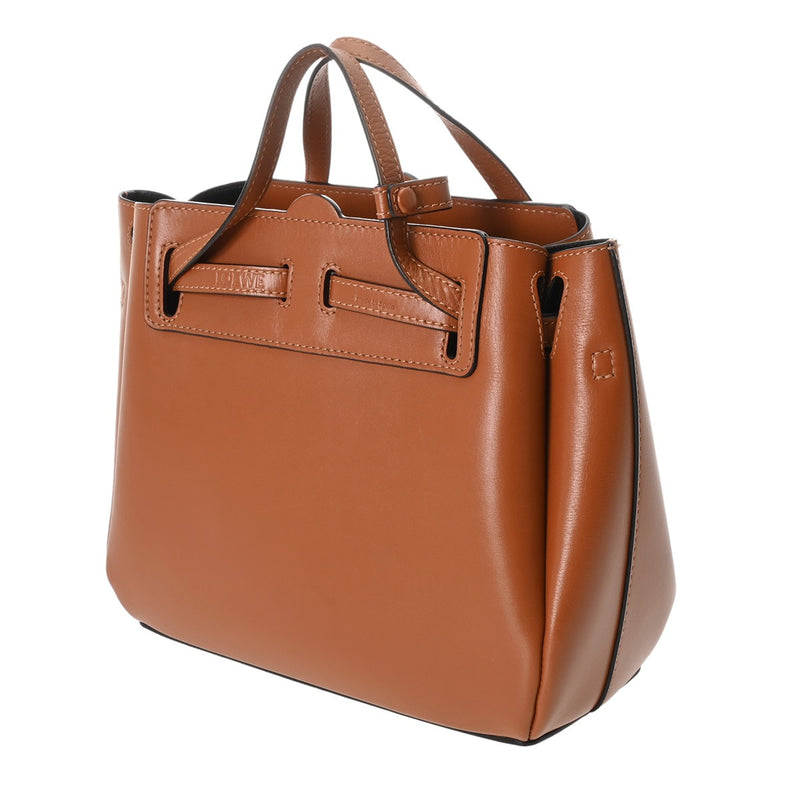 LOEWE ロエベ ラゾ ブラウン レディース レザー ショルダーバッグ ABランク 中古 銀蔵