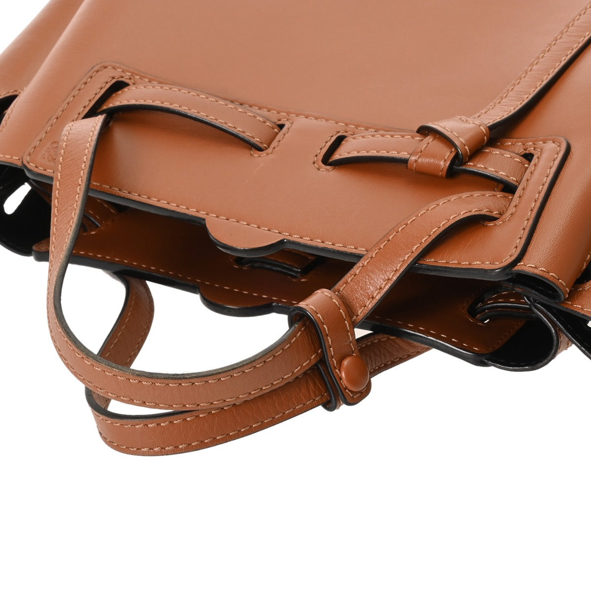 LOEWE ロエベ ラゾ ブラウン レディース レザー ショルダーバッグ AB 