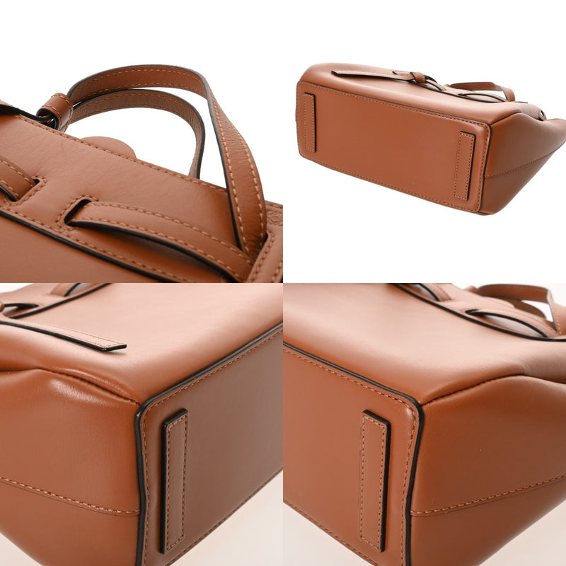 LOEWE ロエベ ラゾ ブラウン レディース レザー ショルダーバッグ ABランク 中古 銀蔵