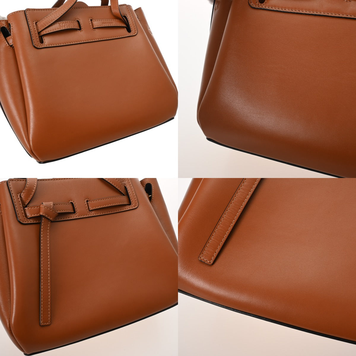 LOEWE ロエベ ラゾ ブラウン レディース レザー ショルダーバッグ AB