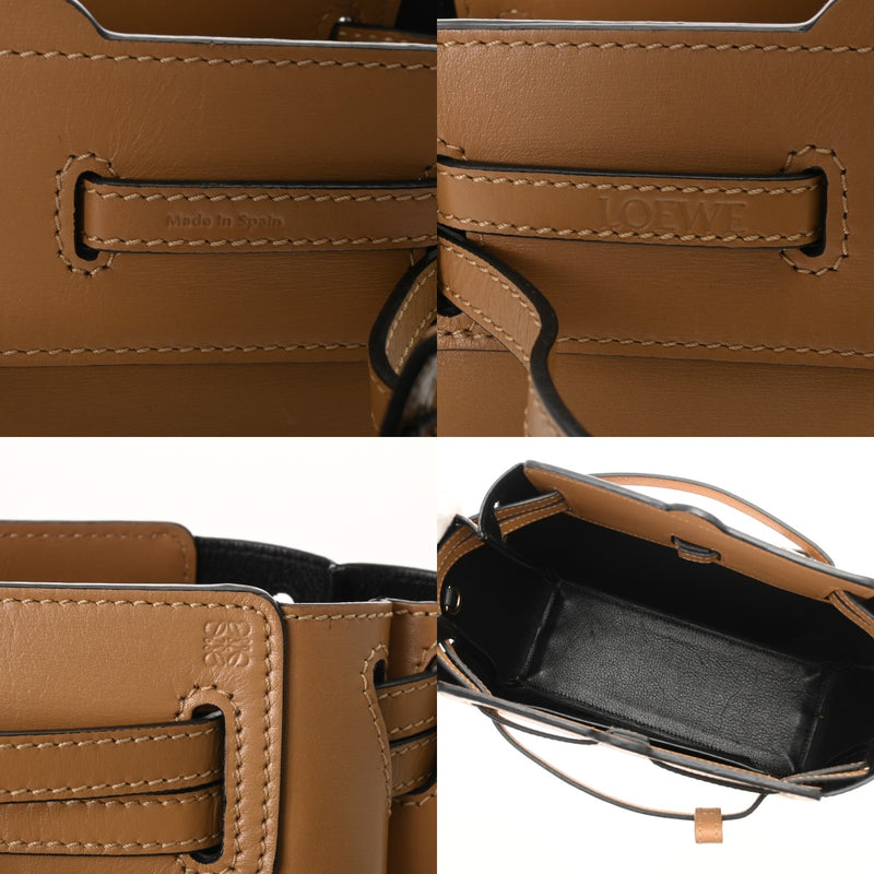 LOEWE ロエベ ラゾ ベージュ レディース レザー ショルダーバッグ ABランク 中古 銀蔵