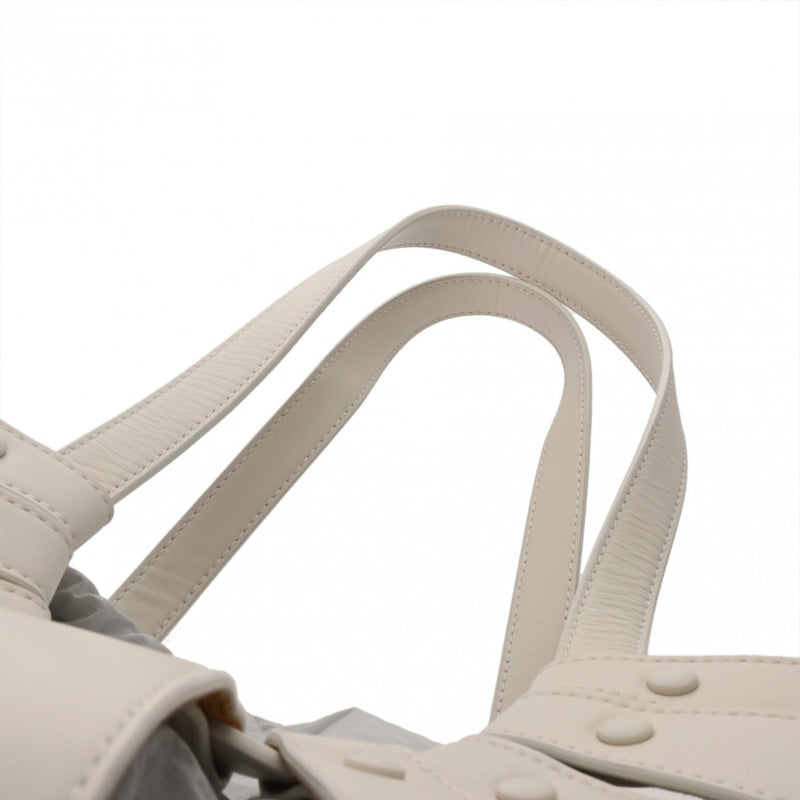 BOTTEGAVENETA ボッテガヴェネタ ザシェル ホワイト レディース レザー ハンドバッグ Aランク 中古 銀蔵