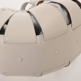 BOTTEGAVENETA ボッテガヴェネタ ザシェル ホワイト レディース レザー ハンドバッグ Aランク 中古 銀蔵