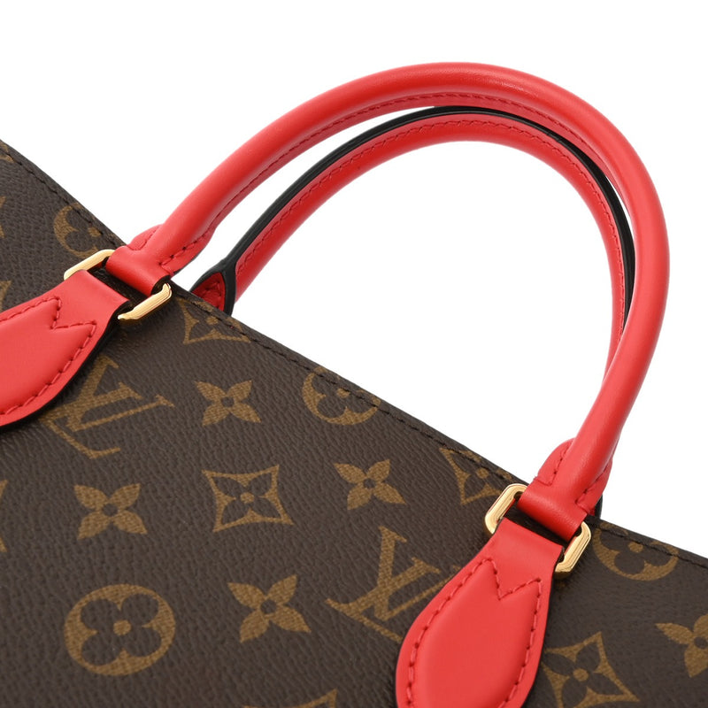 LOUIS VUITTON ルイヴィトン モノグラム フラワートート 2WAY コクリコ M43553 レディース モノグラムキャンバス ハンドバッグ Aランク 中古 銀蔵