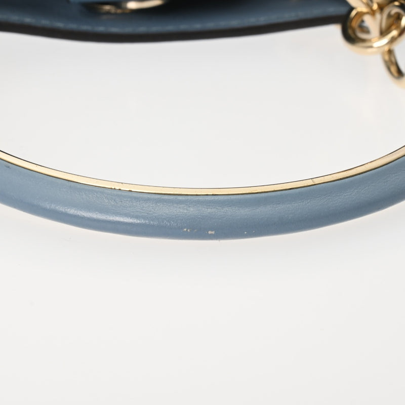 JIMMY CHOO ジミーチュウ ハンドバッグ ブルー レディース レザー ハンドバッグ ABランク 中古 銀蔵