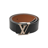 LOUIS VUITTON ルイヴィトン LVイニシャル 40ｍｍ サイズ95 リバーシブル ブラック M9151T メンズ レザー ベルト Bランク 中古 銀蔵