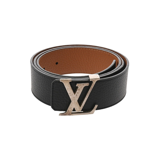 LOUIS VUITTON ルイヴィトン LVイニシャル 40ｍｍ サイズ95 リバーシブル ブラック M9151T メンズ レザー ベルト Bランク 中古 銀蔵