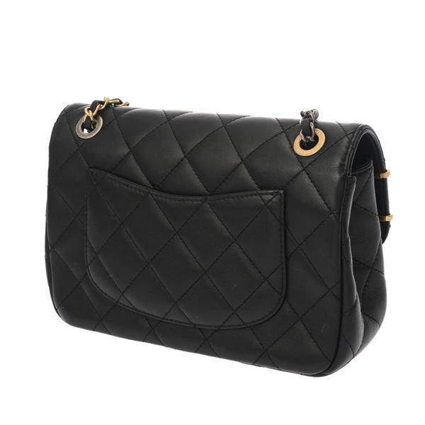 CHANEL シャネル マトラッセ ミニ チェーンショルダー 20cm ヘアピン ゴールド金具 AS3489 レディース ラムスキン ショルダーバッグ Aランク 中古 銀蔵