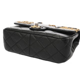 CHANEL シャネル マトラッセ ミニ チェーンショルダー 20cm ヘアピン ゴールド金具 AS3489 レディース ラムスキン ショルダーバッグ Aランク 中古 銀蔵