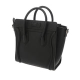 CELINE セリーヌ ラゲージ ナノ 2WAY ブラック 189243 レディース ドラムドカーフ ハンドバッグ Aランク 中古 銀蔵