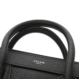 CELINE セリーヌ ラゲージ ナノ 2WAY ブラック 189243 レディース ドラムドカーフ ハンドバッグ Aランク 中古 銀蔵