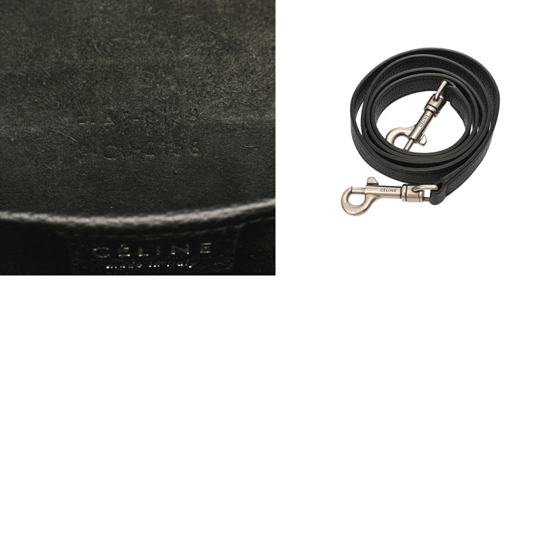 CELINE セリーヌ ラゲージ ナノ 2WAY ブラック 189243 レディース ドラムドカーフ ハンドバッグ ABランク 中古 銀蔵