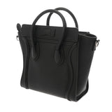 CELINE セリーヌ ラゲージ ナノ 2WAY ブラック 189243 レディース ドラムドカーフ ハンドバッグ ABランク 中古 銀蔵