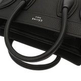 CELINE セリーヌ ラゲージ ナノ 2WAY ブラック 189243 レディース ドラムドカーフ ハンドバッグ ABランク 中古 銀蔵