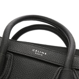 CELINE セリーヌ ラゲージ ナノ 2WAY ブラック 189243 レディース ドラムドカーフ ハンドバッグ ABランク 中古 銀蔵