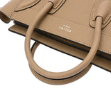 CELINE セリーヌ ラゲージ ナノ 2WAY ベージュ 189243 レディース ドラムドカーフ ハンドバッグ Aランク 中古 銀蔵