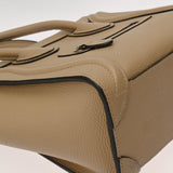 CELINE セリーヌ ラゲージ ナノ 2WAY ベージュ 189243 レディース ドラムドカーフ ハンドバッグ Aランク 中古 銀蔵