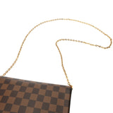 LOUIS VUITTON ルイヴィトン ダミエ ポシェットフェリシー ブラウン N63032 レディース ダミエキャンバス ショルダーバッグ Bランク 中古 銀蔵