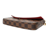 LOUIS VUITTON ルイヴィトン ダミエ ポシェットフェリシー ブラウン N63032 レディース ダミエキャンバス ショルダーバッグ Bランク 中古 銀蔵