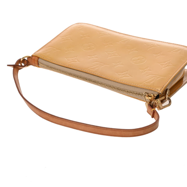 LOUIS VUITTON ルイヴィトン モノグラムヴェルニ レキシントン ベージュ M91010 レディース ヴェルニ ハンドバッグ Bランク 中古 銀蔵